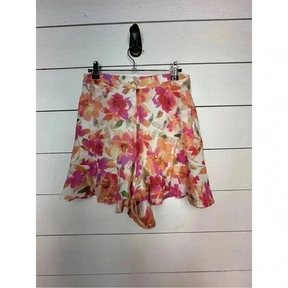 NWT • Sophia The Label • Size 8 (L) • BLOSSOM FRILL SHORTS - Pink Peach Floral - Picture 6 of 16